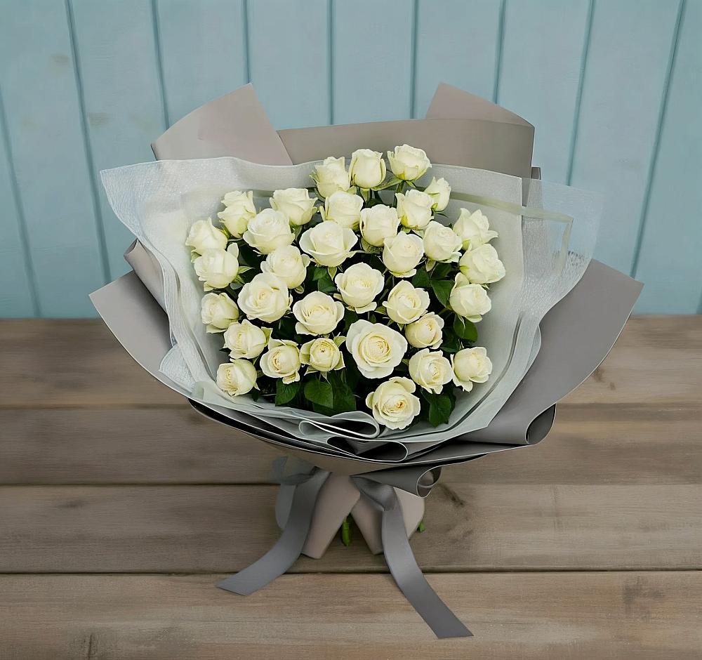 Букет Белоснежная нежность в Апастово