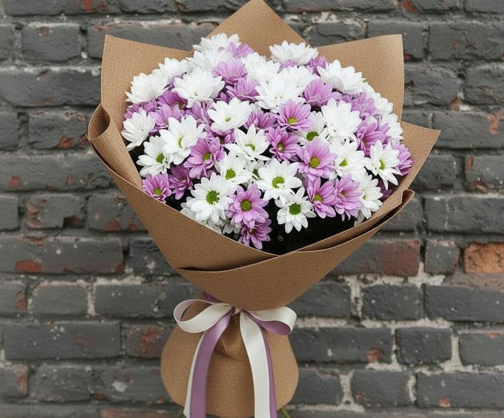 Букет цветов из: Хризантемы в Апастово