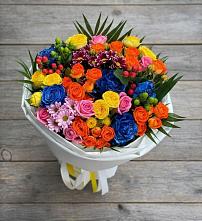 Букет цветов из:  Розы и Хризантемы в Апастово