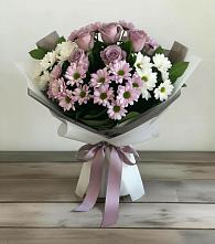 Букет цветов из:  Хризантемы и Розы #REPLACE_PRED# Апастово