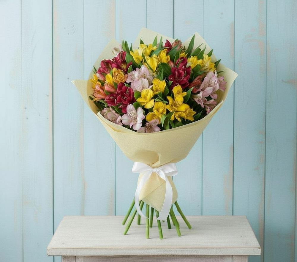 Букет цветов из: Альстромерии в Апастово