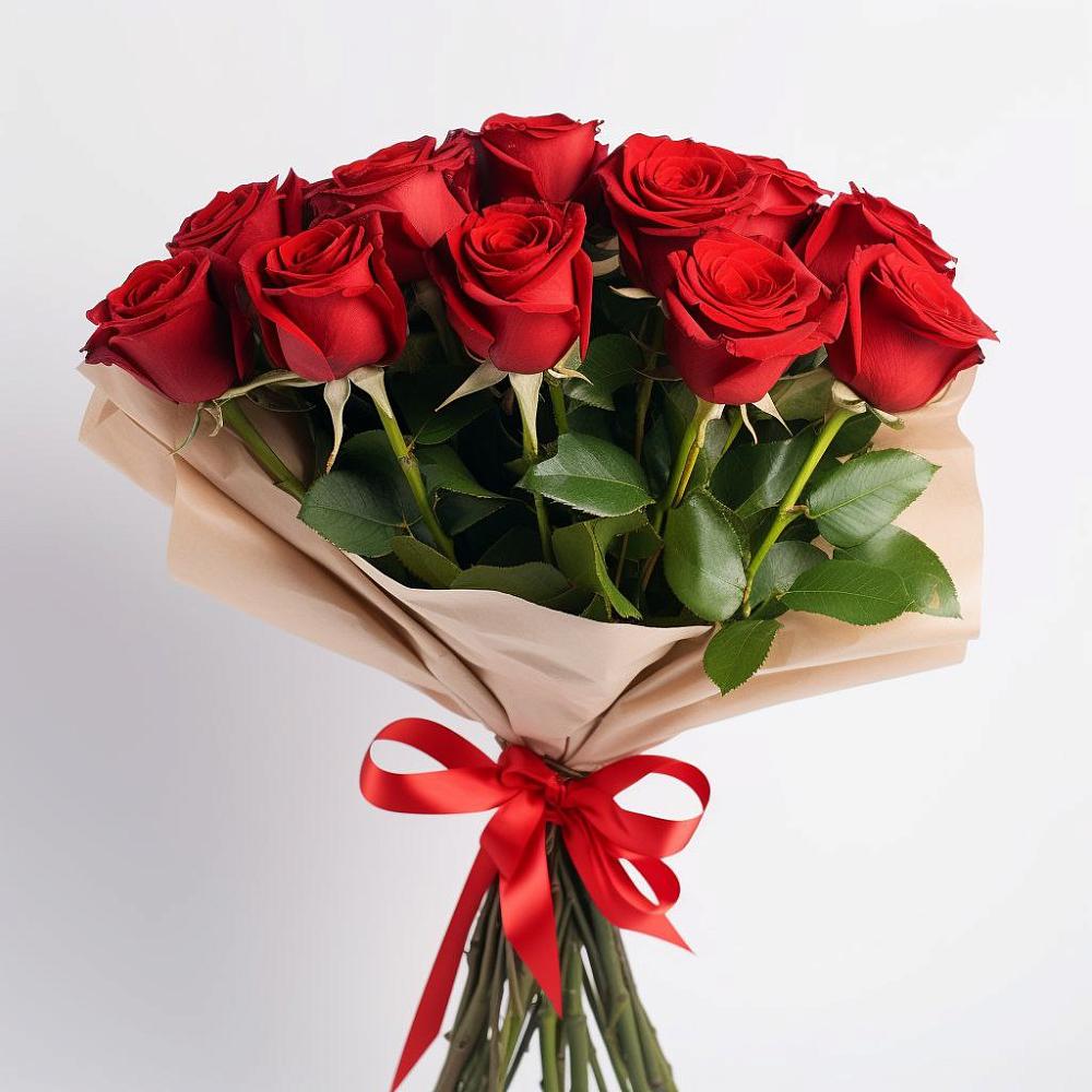 Букет 11 Красных роз Эдлесс Лав в Апастово